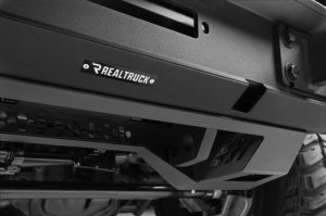 Jeep Wrangler Bumper - Front - Go Rhino - Trailline Stubby - Textured Black - `18-`26